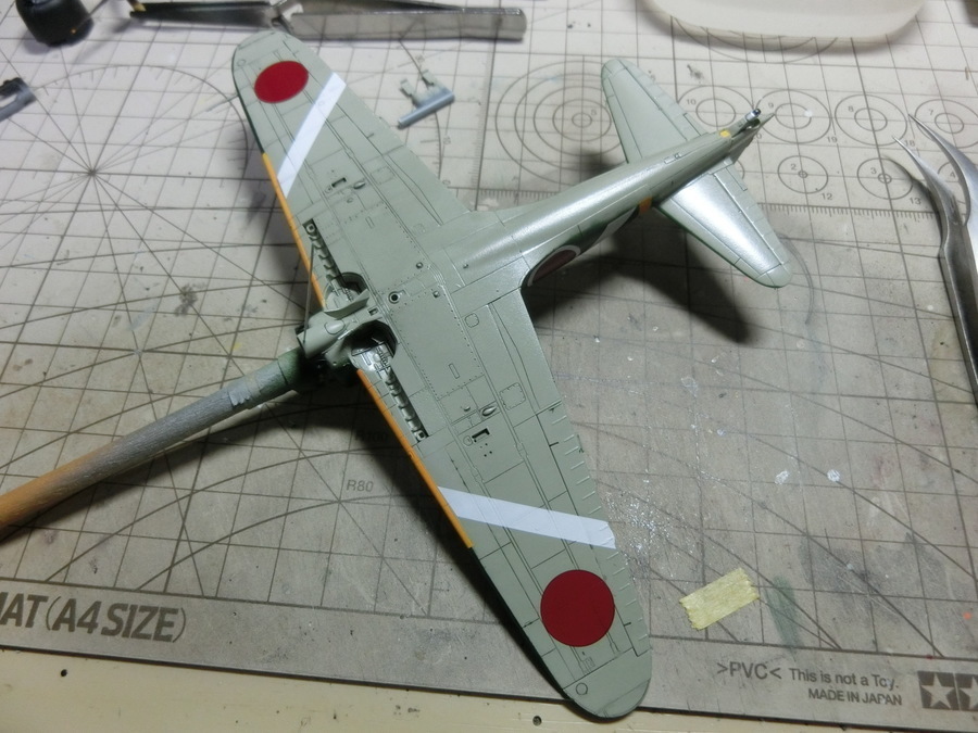 タミヤ1/72 零式艦上戦闘機21型 制作記 4: 日の丸航空隊の模型日記