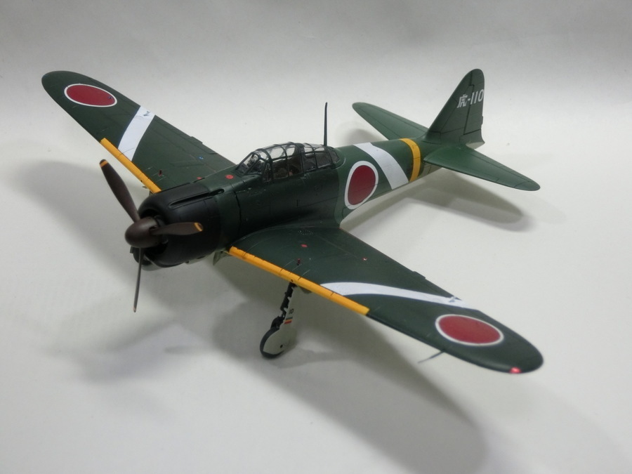 タミヤ1/72 零式艦上戦闘機21型 制作記 4: 日の丸航空隊の模型日記