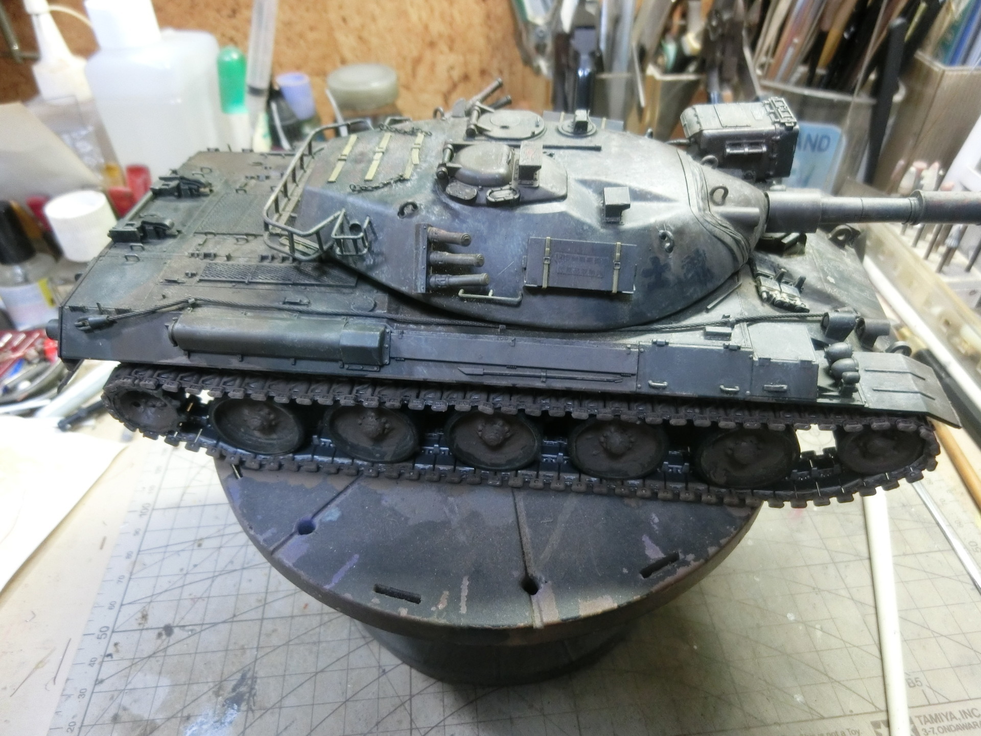 ホビージャパン1/35 74式戦車 制作記 8: 日の丸航空隊の模型日記 ホビージャパン1/35 74式戦車 制作記 8: 日の丸航空隊の模型日記
