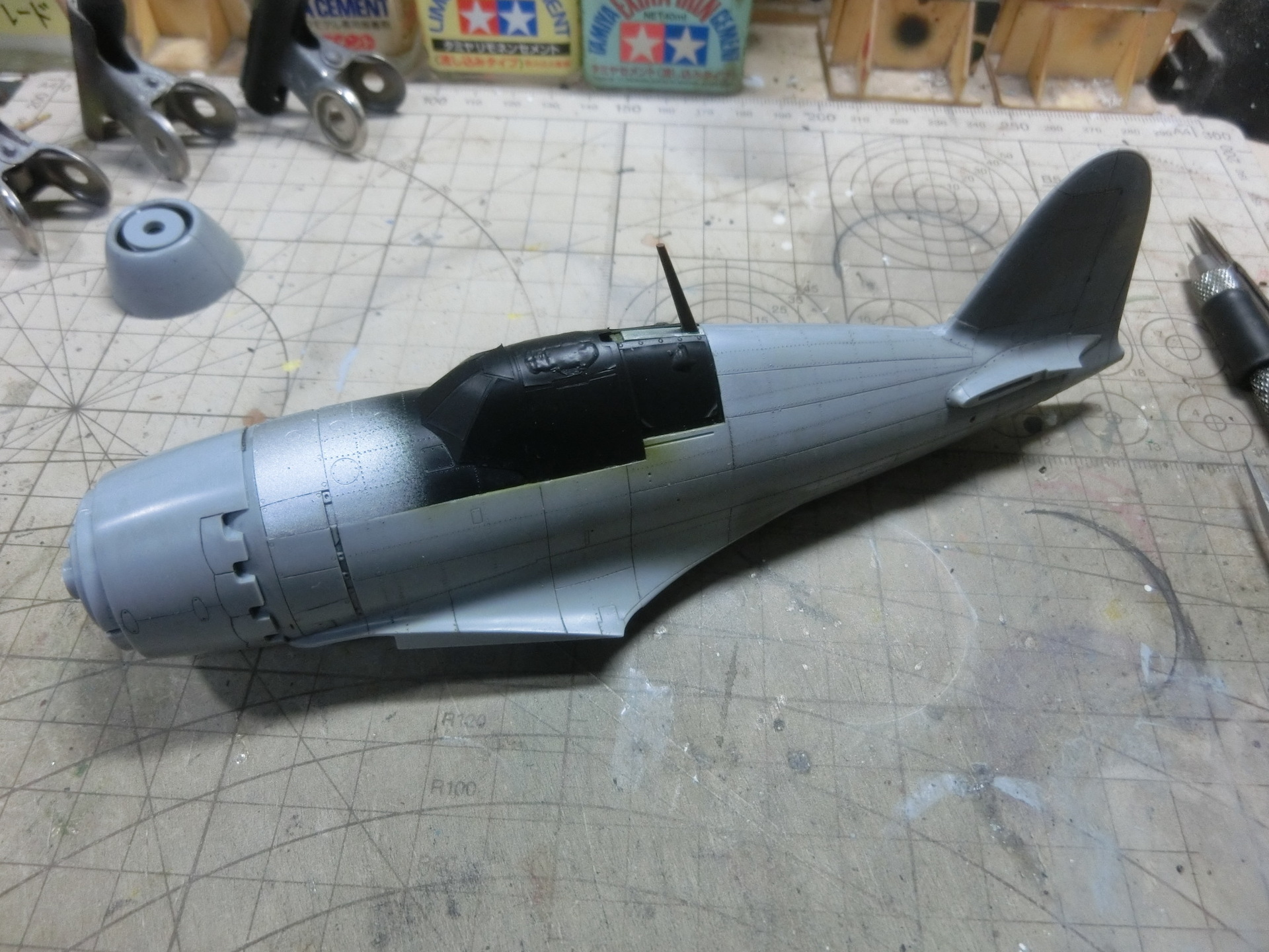 【有名人芸能人】 雷電21型 ハセガワ1/48 制作記 日の丸航空隊の模型日記 7: 航空機・ヘリコプター
